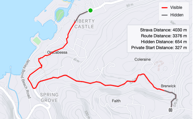 Hidden Distance Calculation
